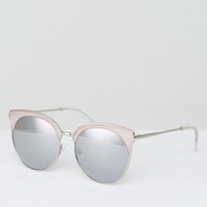 Quay mia Bella mirrored sunglasses pink/silver